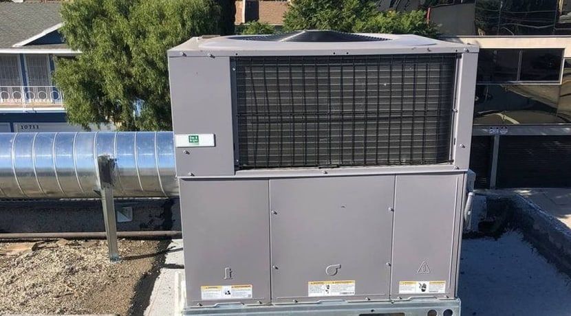 Package Heat Pump And Ductwork In Los Angeles