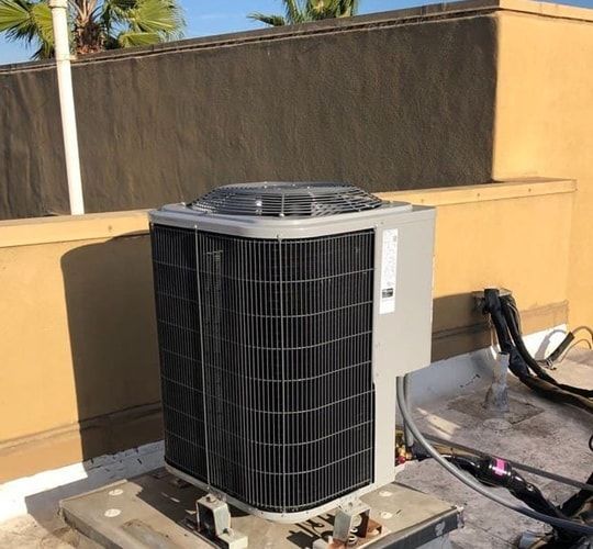 Condenser Heat Pump and Fan Coil Installation in Los Angeles, CA