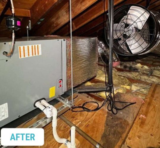 AFTER Air Handler Heat Pump North Hills, CA