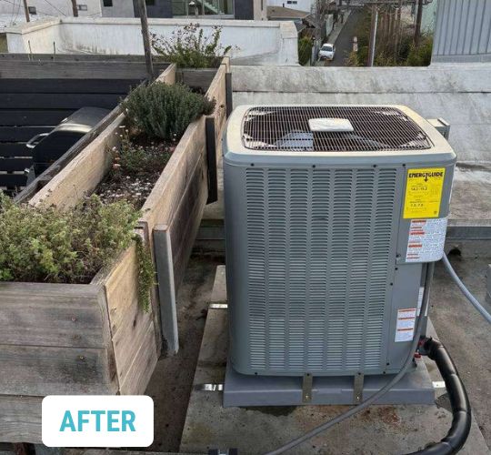 After - Covina, CA. Air Handler Heat Pump