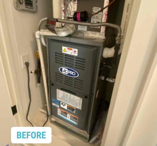 Air Handler Heat Pump - Before - Sherman Oaks, CA