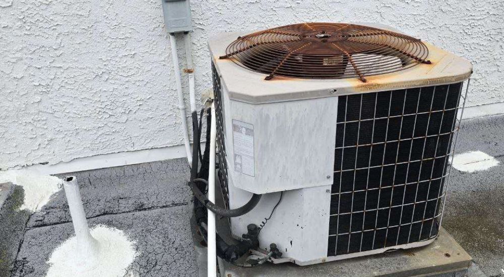 Before -Air Handler Heat Pump, North Hills CA
