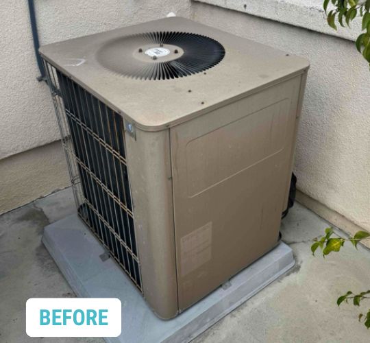 Before- Air Handler Heat Pump - Tarzana , CA
