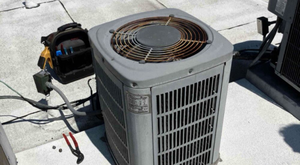 Before -Condenser Heat Pump, Manhattan Beach CA