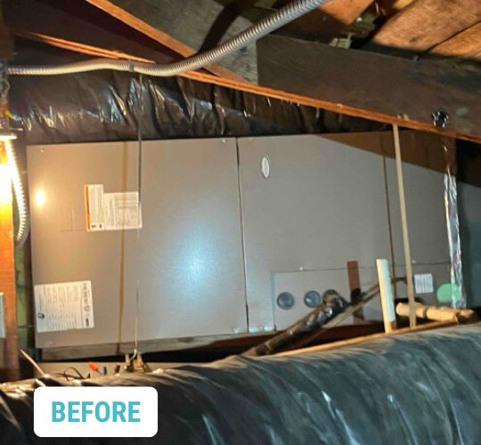 Before - Inglewood , CA Air Handler Heat Pump