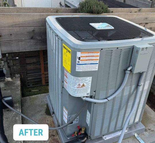 Covina, CA. Air Handler Heat Pump - AFTER