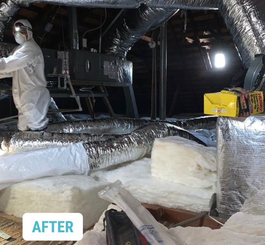 Inglewood CertainTeed Attic InsulSafe Insulation Installation 3