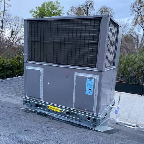 Package Gas Furnace AC Combination Installation In Topanga 3