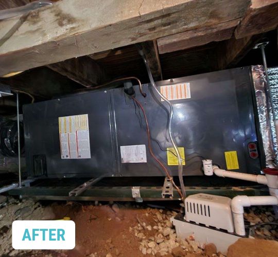 Pasadena, CA. Air Handler Heat Pump Replacement