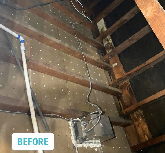 San Gabriel - CertainTeed InsulSafe Blowing Attic- BEFORE 1