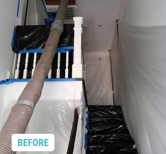 San Gabriel - CertainTeed InsulSafe Blowing Attic- BEFORE