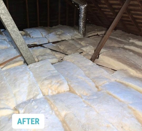Sustainable Attic Insulation Installation 3